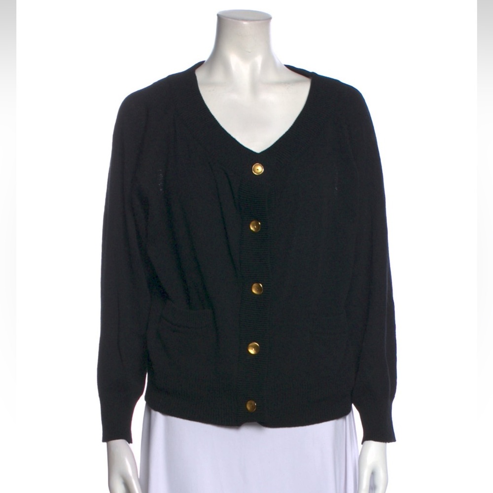 Donna Karan V-Neck Sweater Large